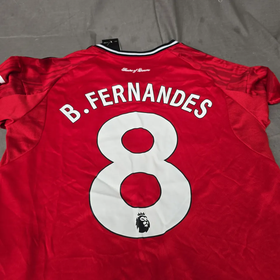 MANCHESTER UNITED FC HOME JERSEY - B.FERNANDES 8 - SIZE SMALL