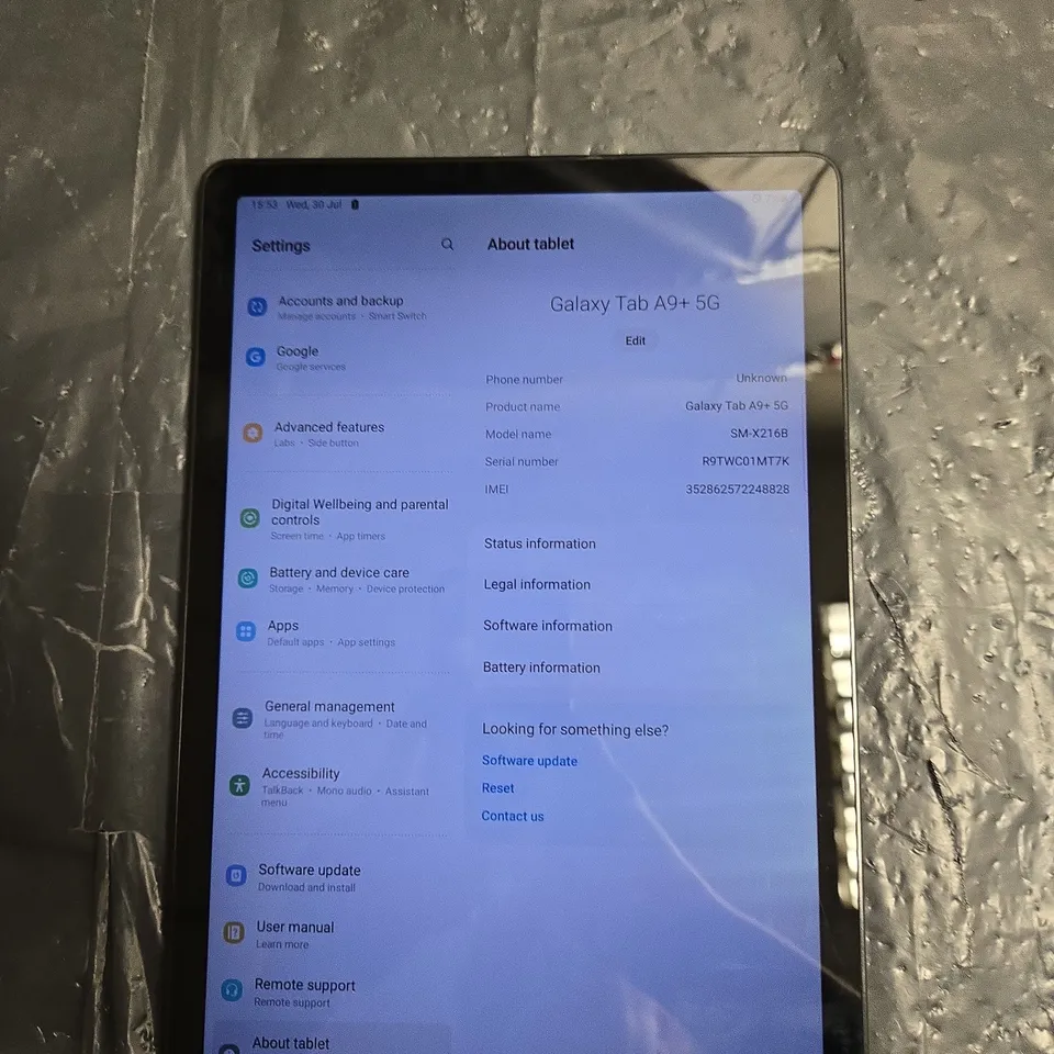 SAMSUNG GALAXY A9+ 5G TABLET 64GB