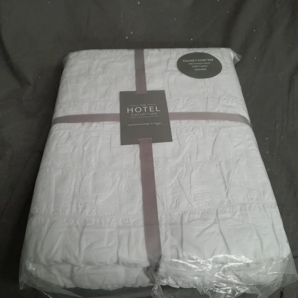 IDEAL HOME 180TC SEERSUCKER DUVET COVER RRP £49.99