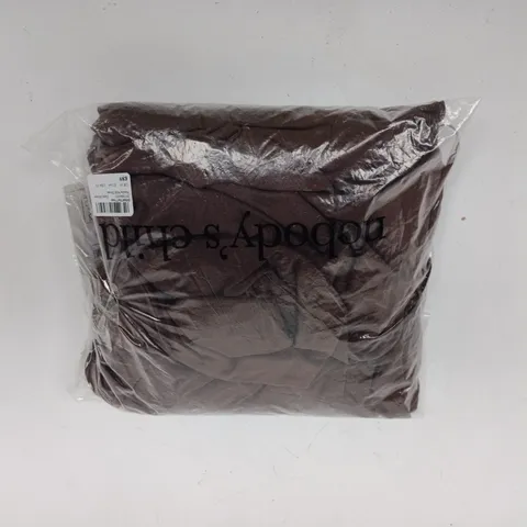 BAGGED NOBODY'S CHILD NATALIE MIDI DRESS IN DARK BROWN SIZE UK 16
