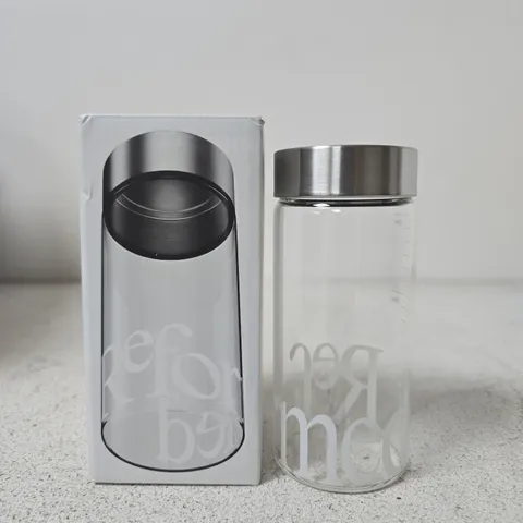 BOXED REFORMED GLASS BOTTLE
