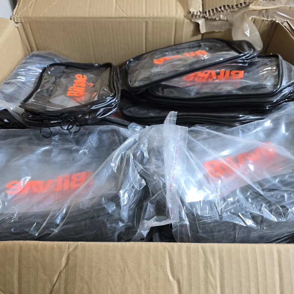 BOX OF APPROXIMATELY 100 BITVAE COSMETIC BAGS