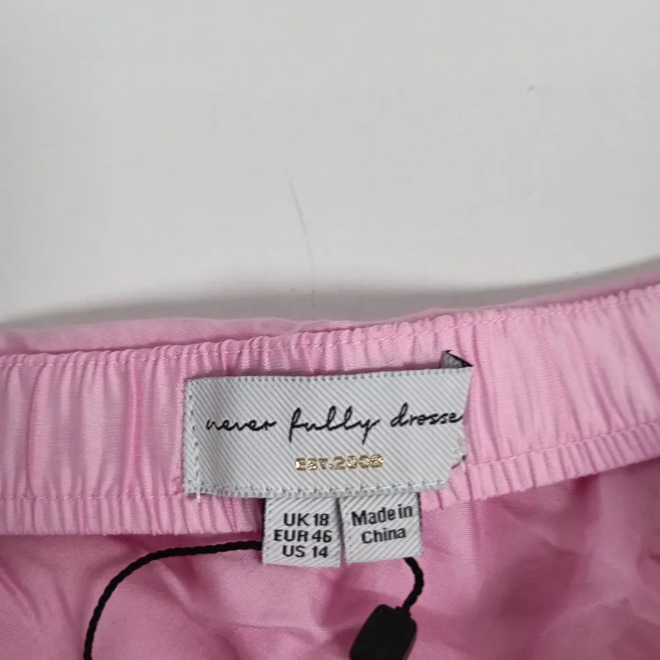 NEVER FULLY DRESSED PINK DORIS SKIRT – UK 18 (EU 46, US 14)