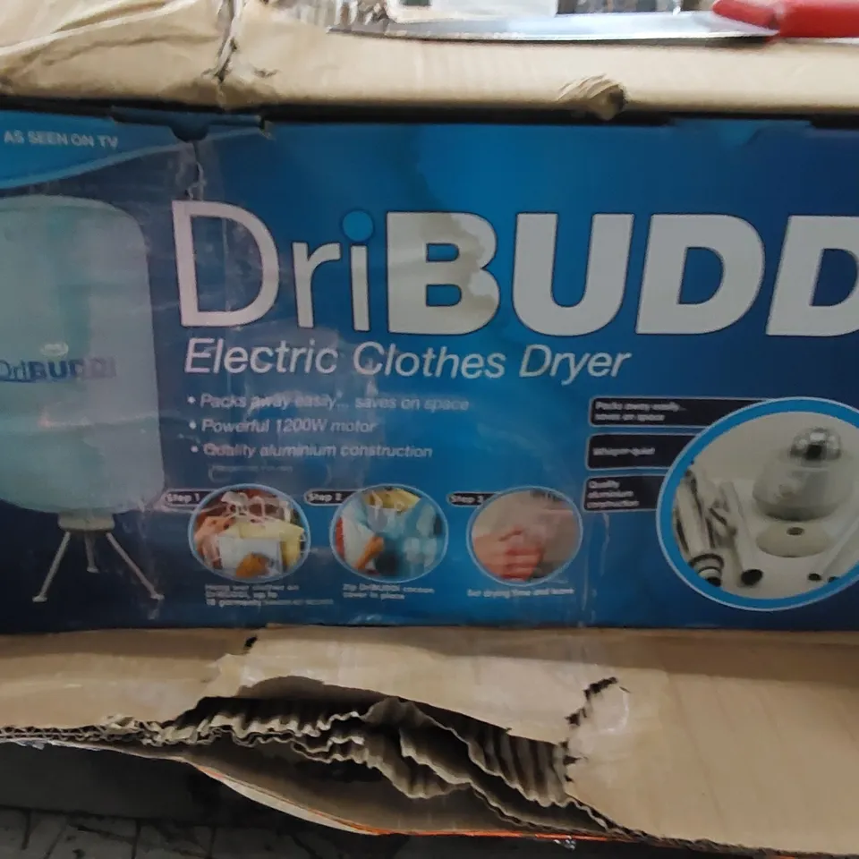 BOXED DRIBUDDI ELECTRIC CLOTHES DRYER 