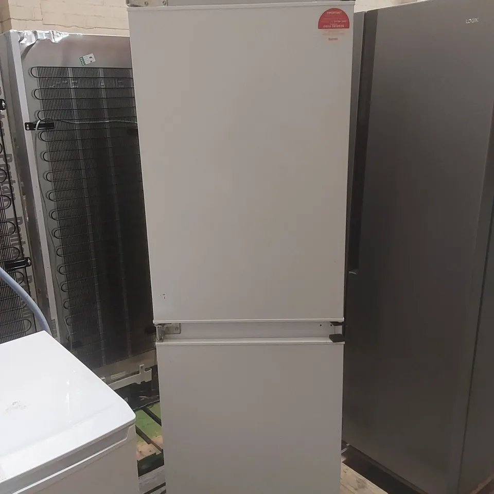 BAUMATIC BRCIF3050E 54CM WIDE FROST FREE INTEGRATED UPRIGHT FRIDGE FREEZER - WHITE