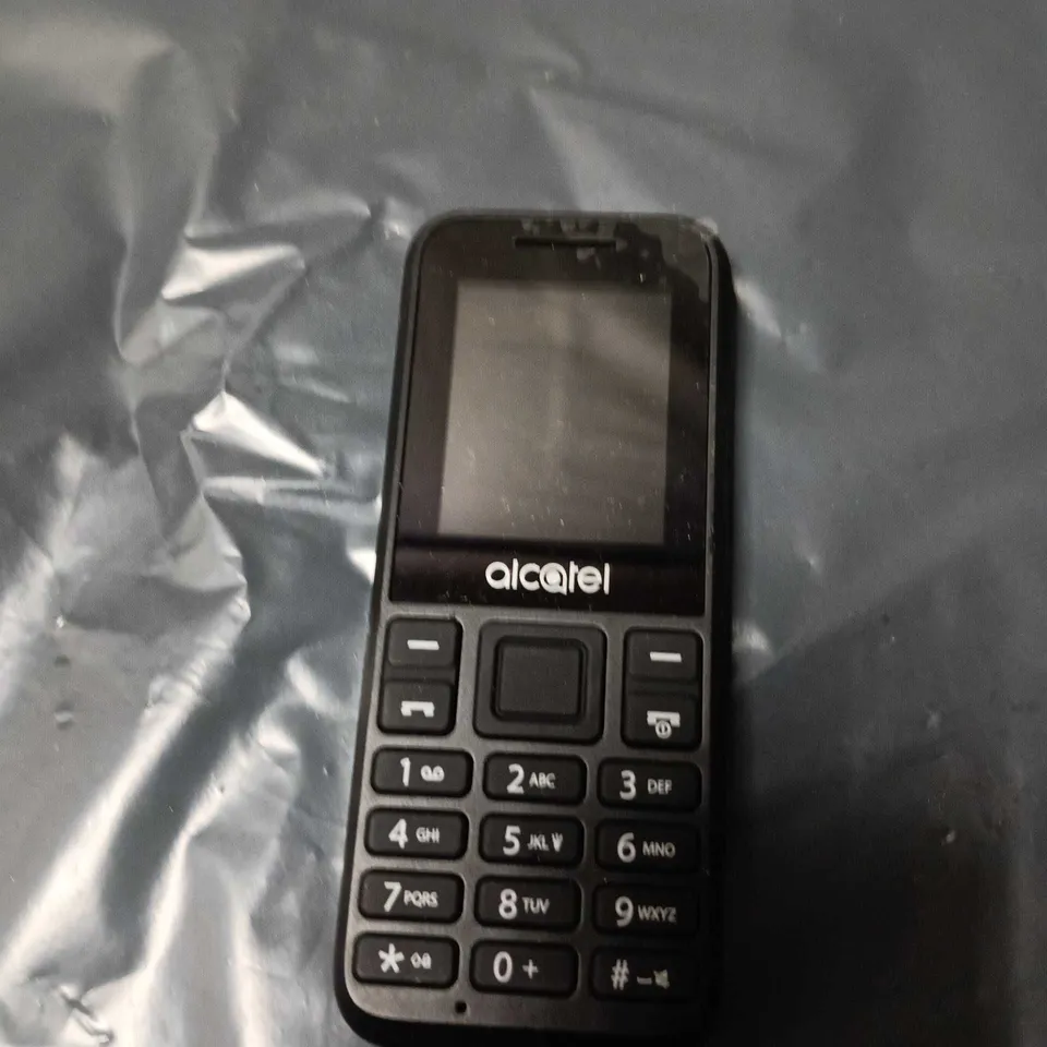 ALCATEL BASIC MOBILE PHONE – BLACK, KEYPAD 