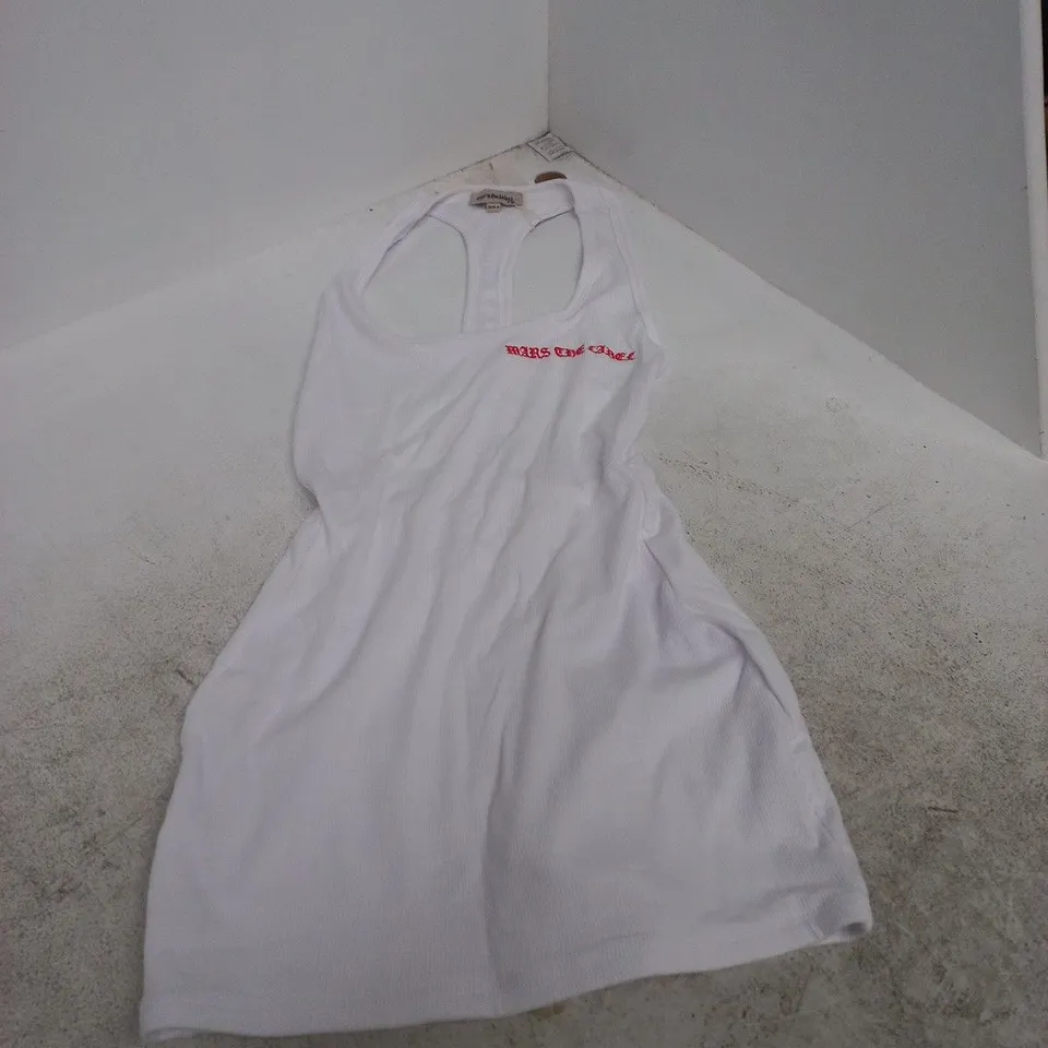 MARS THE LABEL WHITE TANK TOP – WOMEN'S UK SIZE 8