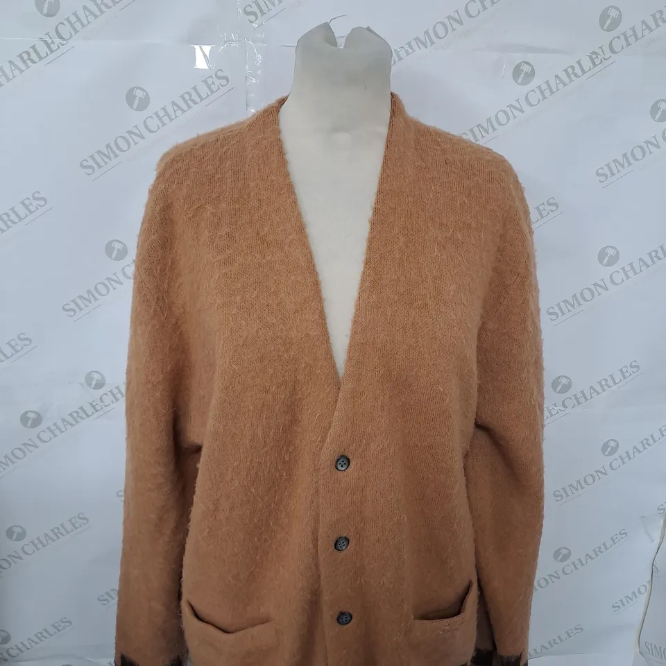 SUPREME BUTTONED WOOL CARDIGAN SIZE M
