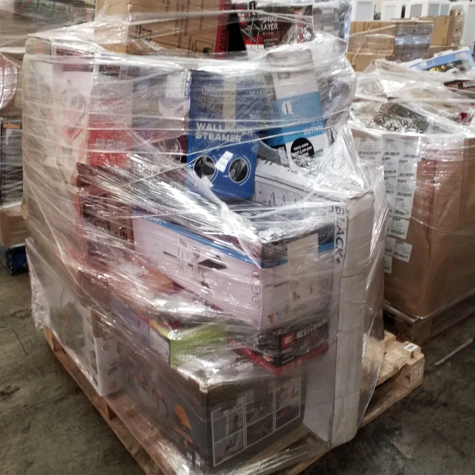 PALLET OF APPROXIMATELY 25 UNPROCESSED RAW RETURN HOUSEHOLD AND ELECTRICAL GOODS TO INCLUDE;