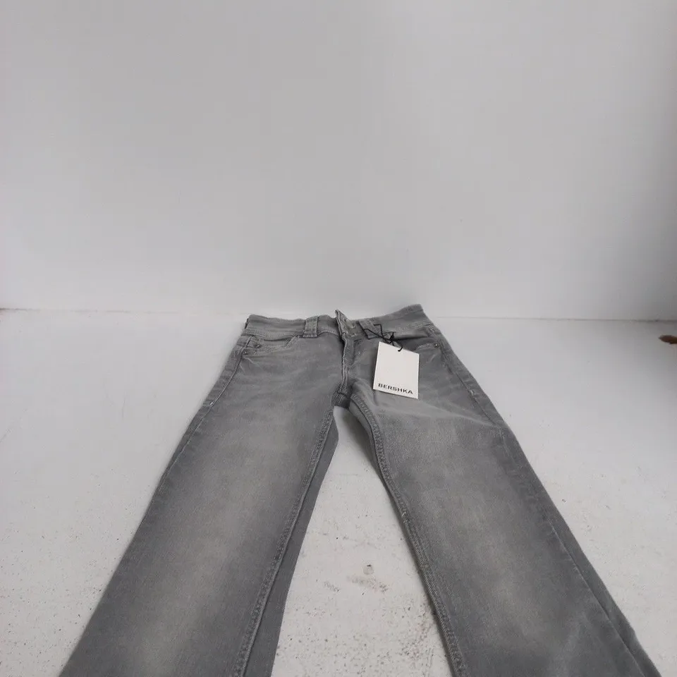 BERSHKA WOMEN'S DENIM JEANS – LIGHT WASH, UK 4 (EU 32) – TAG ATTACHED
