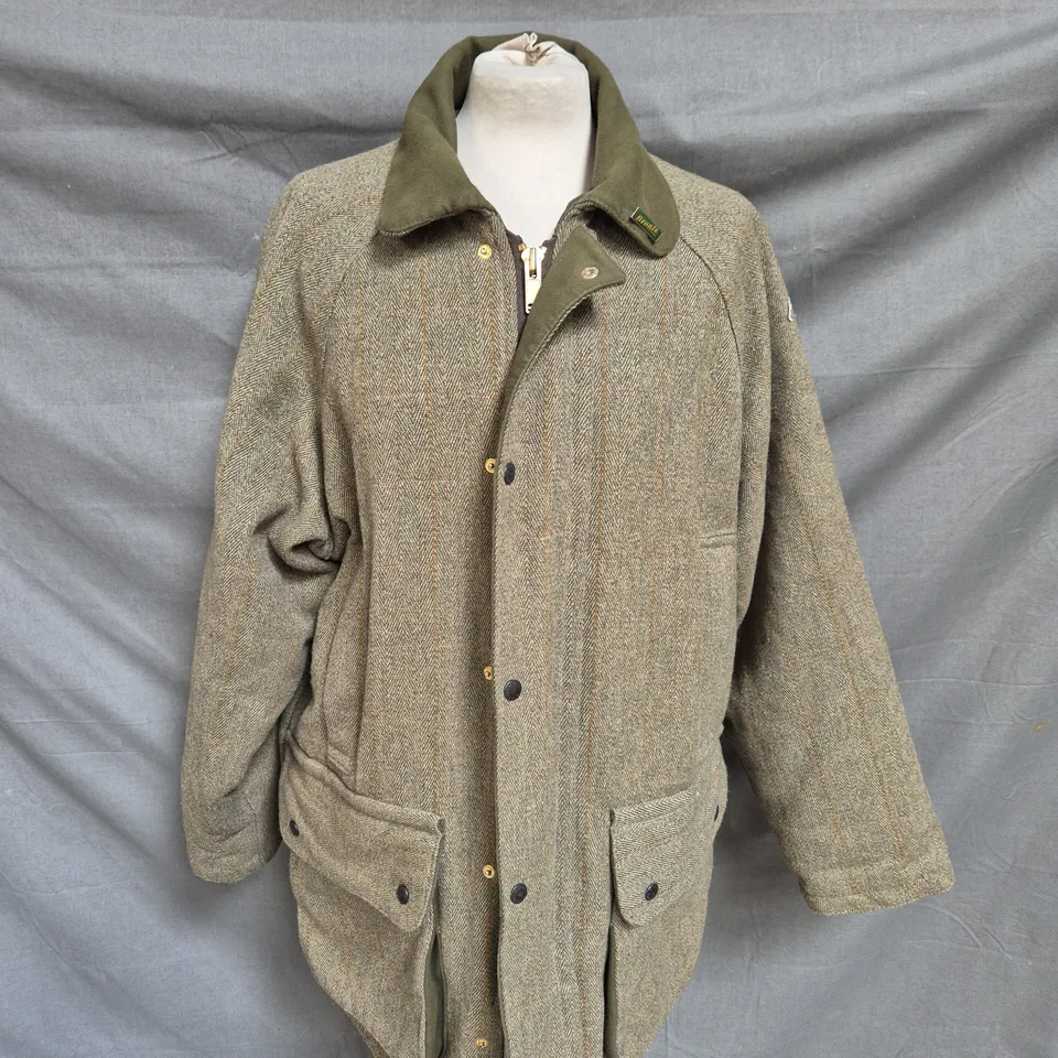 BRONTE CLASSIC COUNTRYWEAR TWEED COAT - SIZE LARGE
