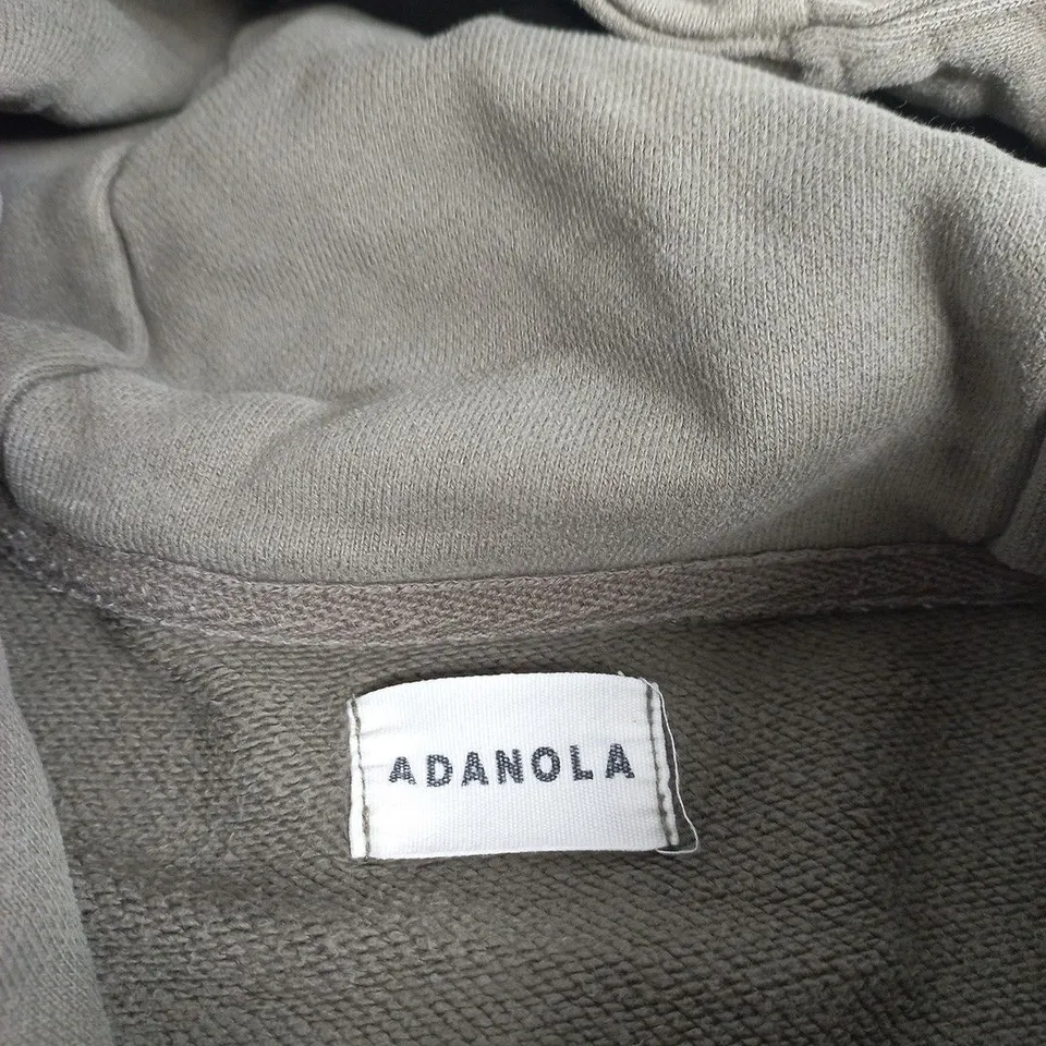 ADANOLA HOODIE OLIVE GREEN OVERSIZED XS – 100% ORGANIC COTTON