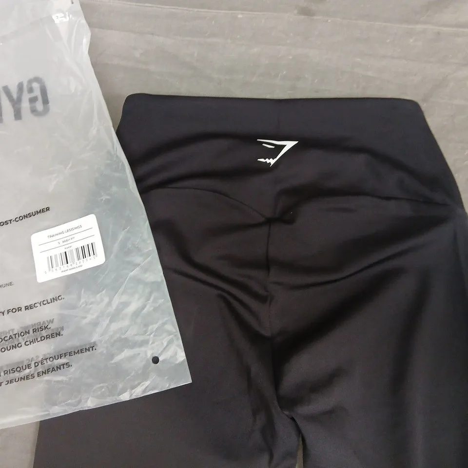 GYMSHARK TRAINING LEGGINGS IN BLACK - S BODY FIT