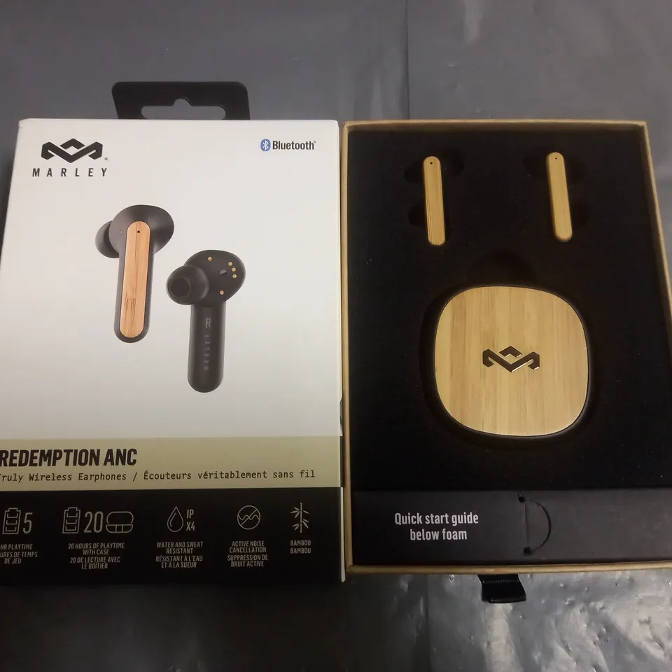 BOXED MARLEY REDEMPTION ANC TRUE WIRELESS EARPHONES