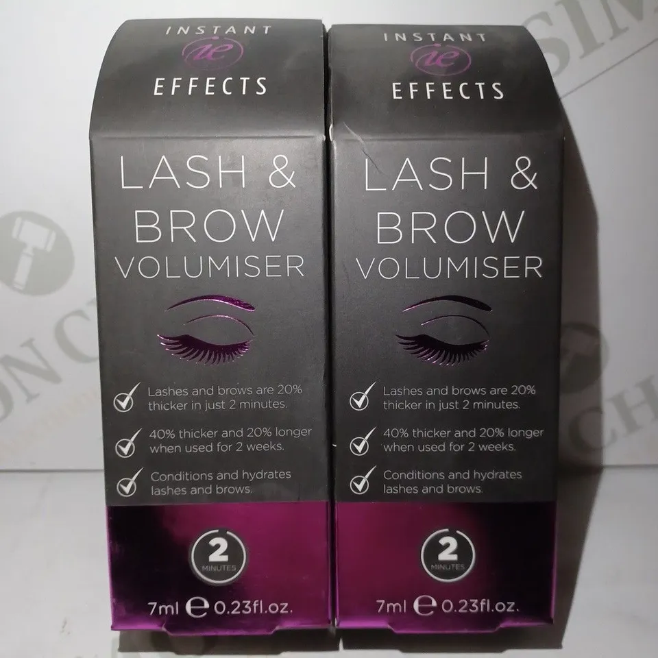 LOT OF 2 X 7ML INSTANT EFFECTS LASH AND BROW VOLUMISER
