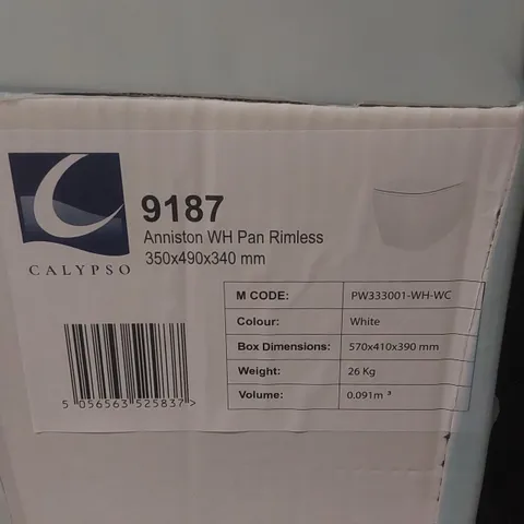 PALLET CONTAINING APPROXIMATELY 18x CALYPSO WC UNITS