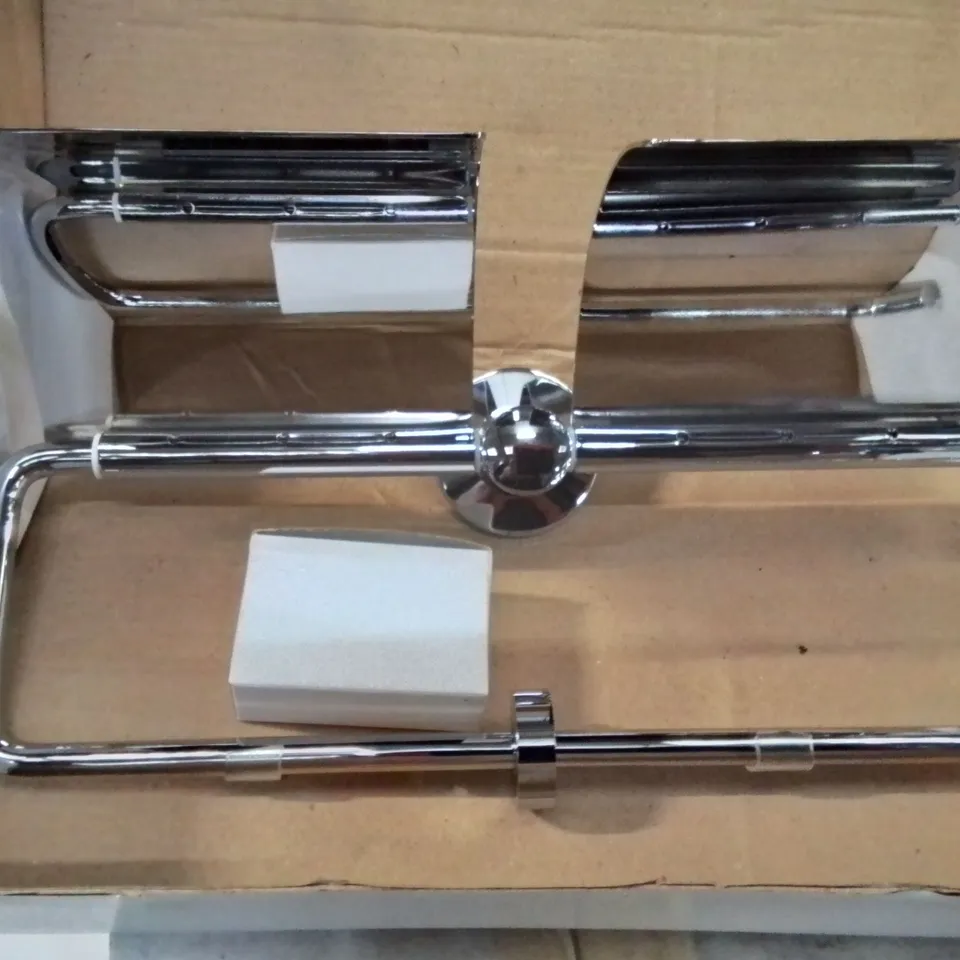 BOXED DOUBLE TOILET ROLL DISPENSER/HOLDER