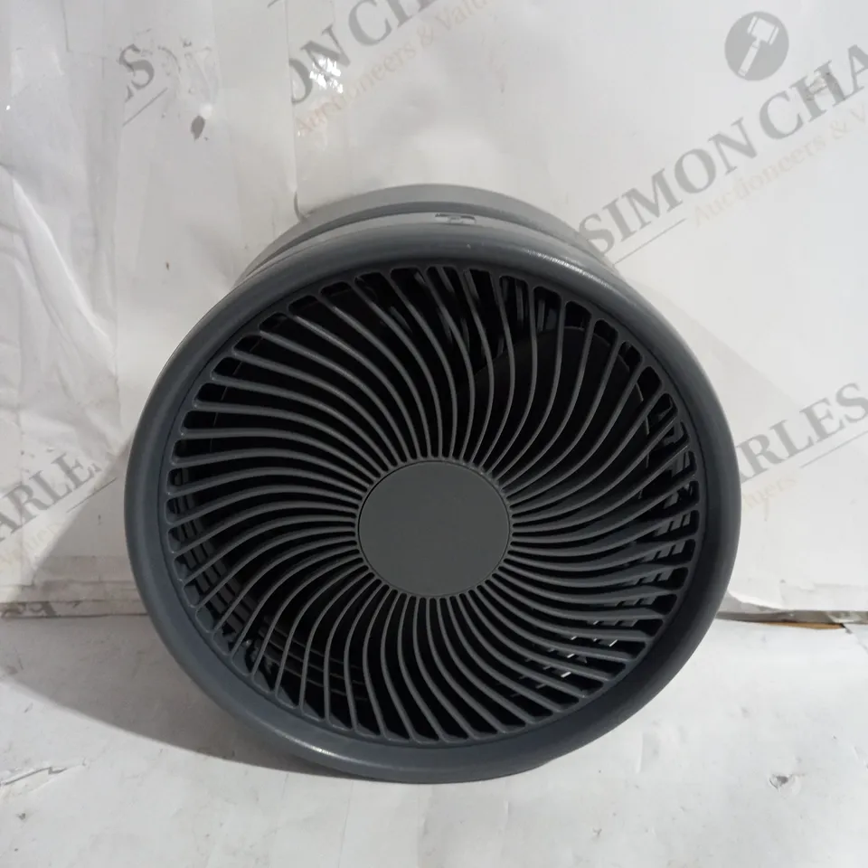 BELL & HOWELL RECHARGEABLE EXTENDABLE DESK & FLOOR FAN IN GREY