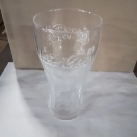 BOXED COCA COLA GENUINE CONTOUR GLASS 16 OZ APPROXIMATELY 24 PACK 