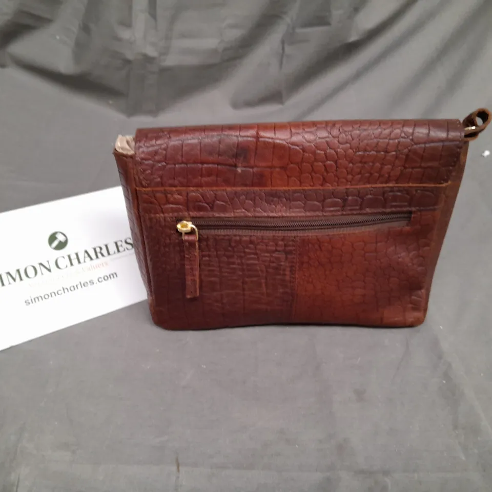 ASHWOOD LEATHER BROWN LADIES HANDBAG