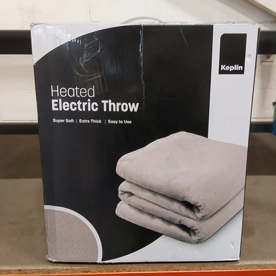 BOXED KEPLIN ELECTRIC HEATED THROW BLANKET 