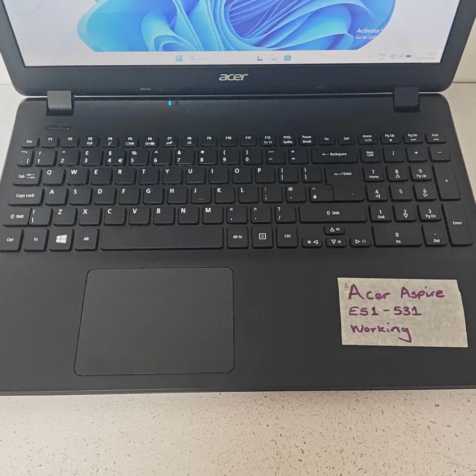 UNBOXED ACER ASPIRE LAPTOP IN BLACK - ES1-531