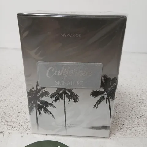 BOXED AND SEALED MYKONOS CALIFORNIA SIGNATURE EXTRAIT DE PARFUM 100ML