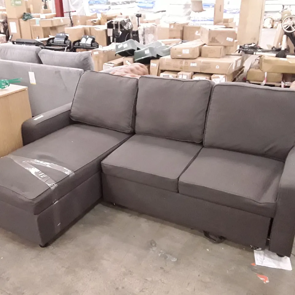 SEIENE CORNER SOFA BED IN LINEN - PULL-OUT SOFA BED