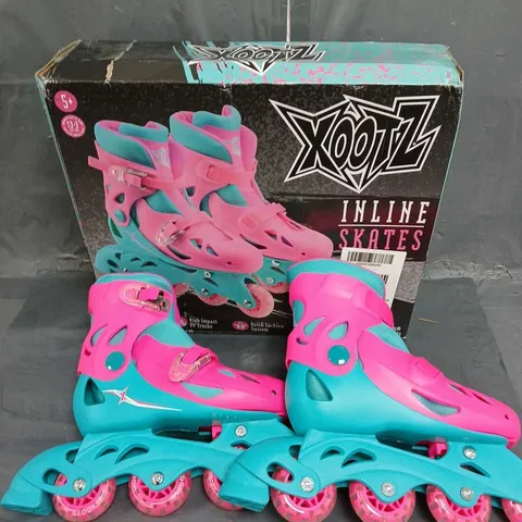 BOXED XOOTZ INLINE SKATES IN PINK ADJUSTABLE ONE SIZE