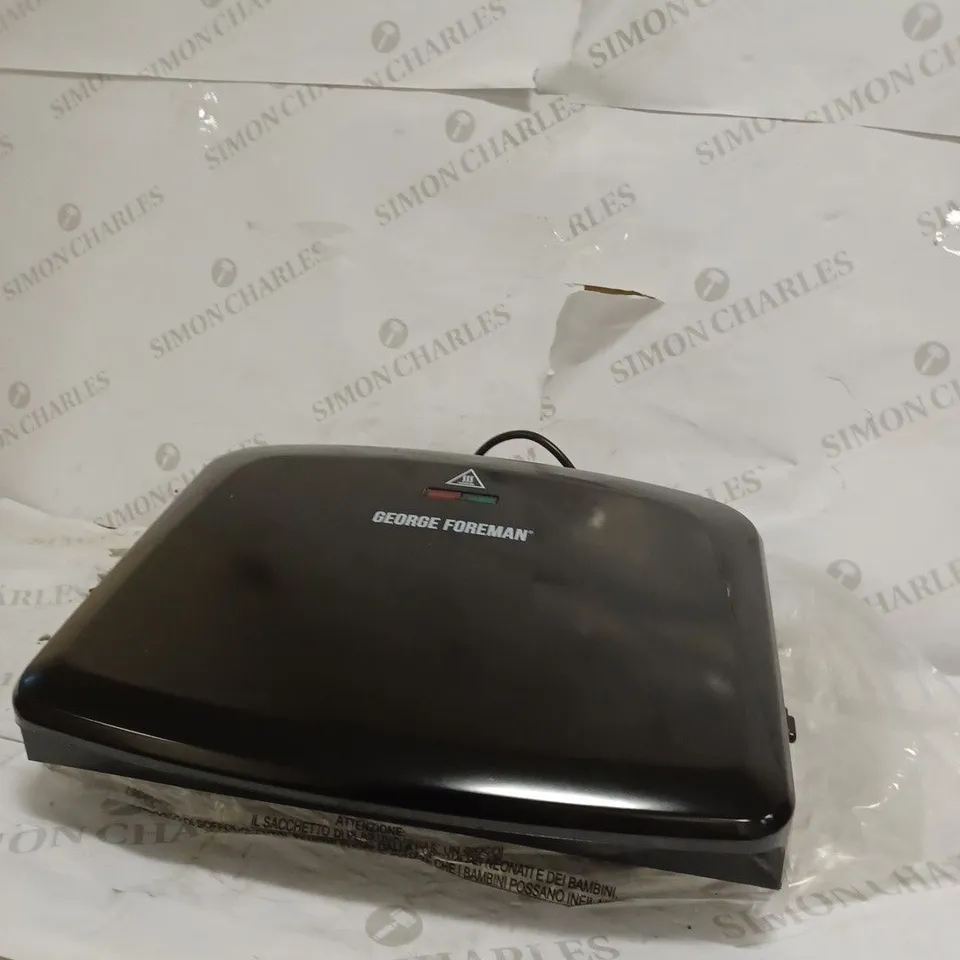 GEORGE FOREMAN MEDIUM REMOVABLE PLATES GRILL, BLACK [24330]