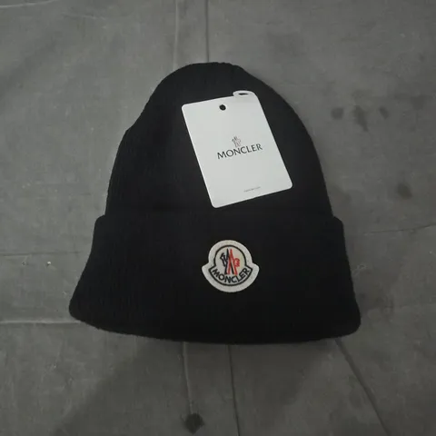 MONCLER BEANIE HAT – BLACK