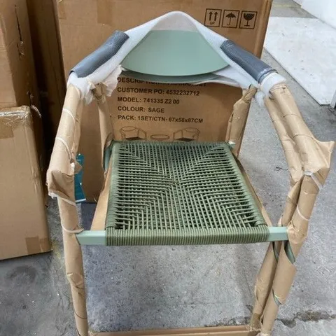 IN MARRA 2 CHAIR & TABLE SET IN SAGE