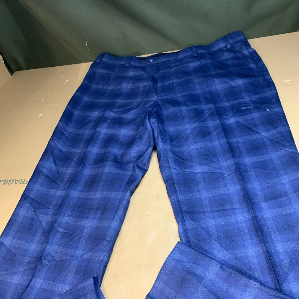 MEN’S TED BAKER WIDE LEG CHEQUERED TROUSERS SIZE UNSPECIFIED 