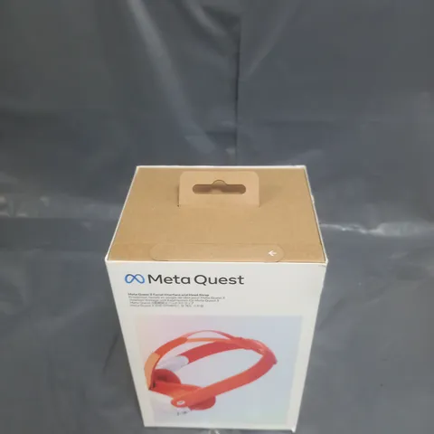 SEALED META QUEST 3 FACIAL INTERFACE AND HEAD STRAP BLOOD ORANGE 