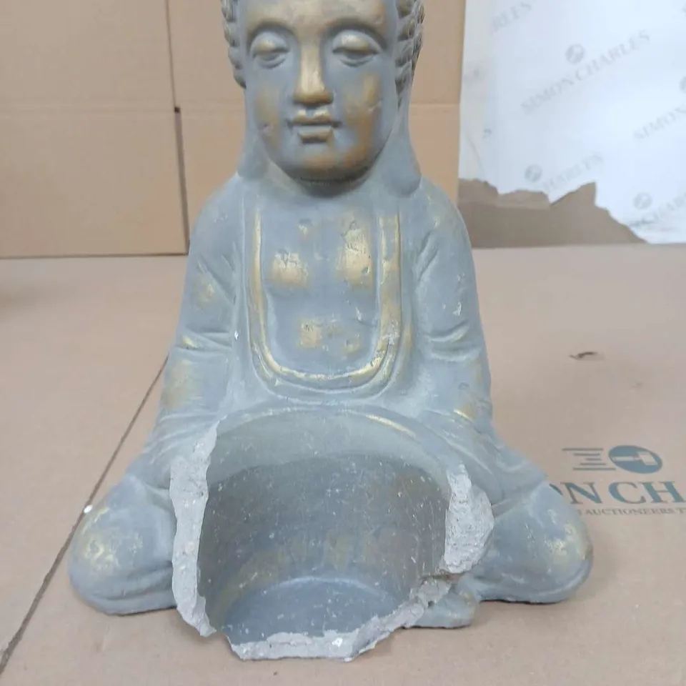 BHUDDA HOLDING PLANT POT ORNAMENT - COLLECTION ONLY