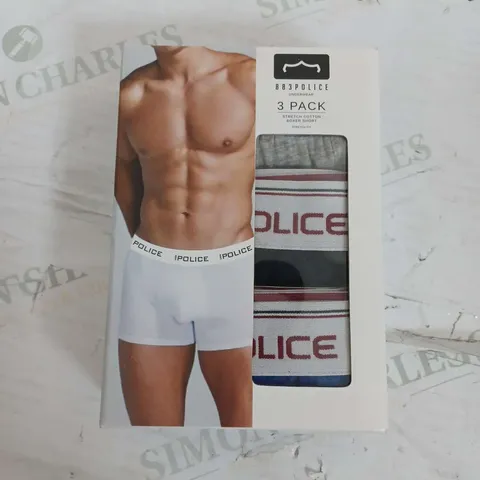 BOXED 883POLICE 3 PACK OF BOXER SHORTS - LARGE