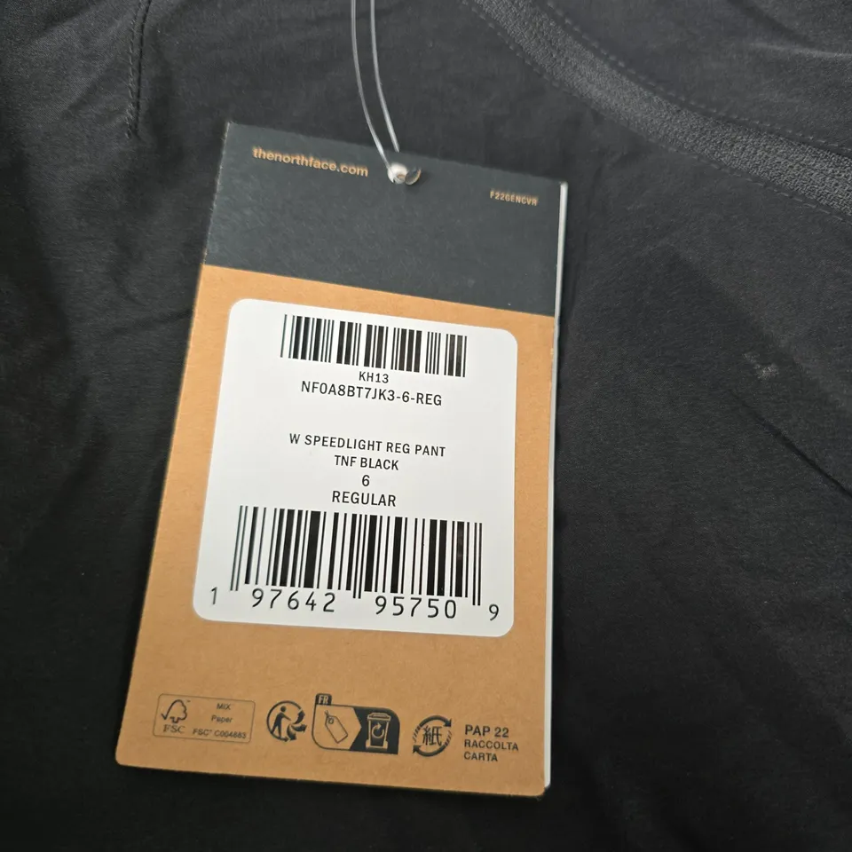 THE NORTH FACE WOMEN'S SPEEDLIGHT PANT - BLACK, UK 6 REG