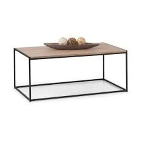 BOXED JULIAN BOWEN TRIBECA COFFEE TABLE - SONOMA OAK/BLACK (1 BOX)