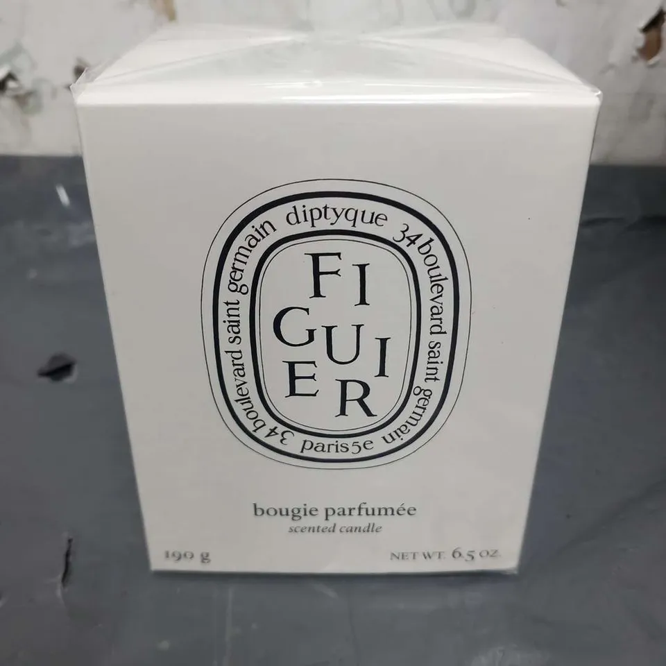 BOXED AND SEALED DIPTYQUE FIGUIRE BOUGIE PARFUMEE SCENTEDCANDLE 190G