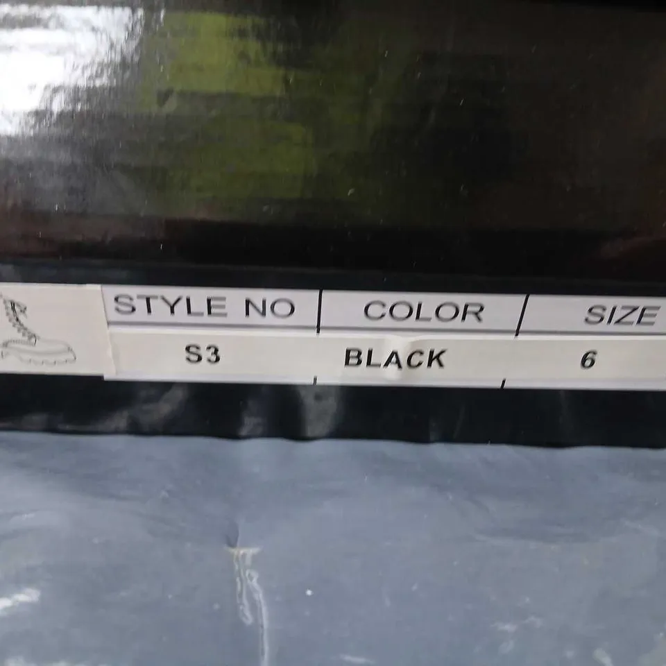 KOI MEN'S BLACK LEATHER BOOTS, STYLE NO S3, UK 6