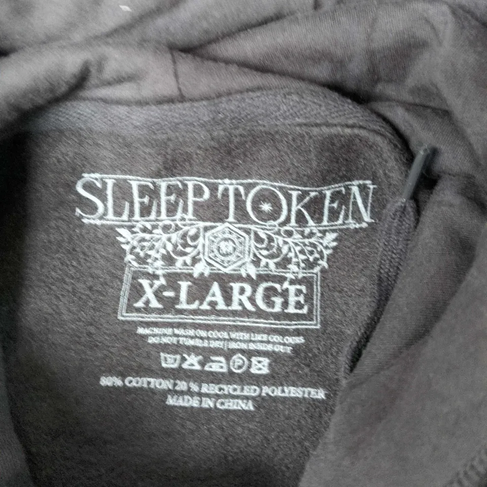 SLEEP TOKEN HOODIE – BLACK, UK XL (US X-LARGE)