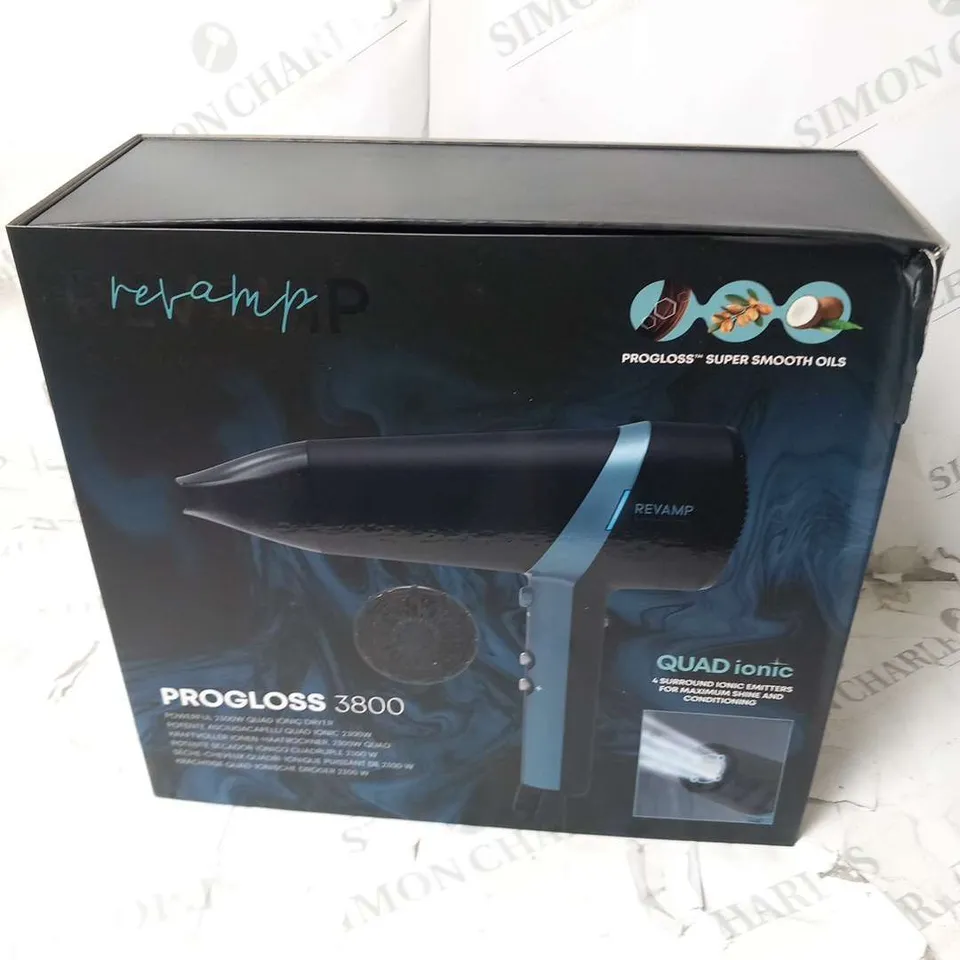 BOXED REVAMP PROGLOSS QUAD IONIC HAIR DRYER DR-3800