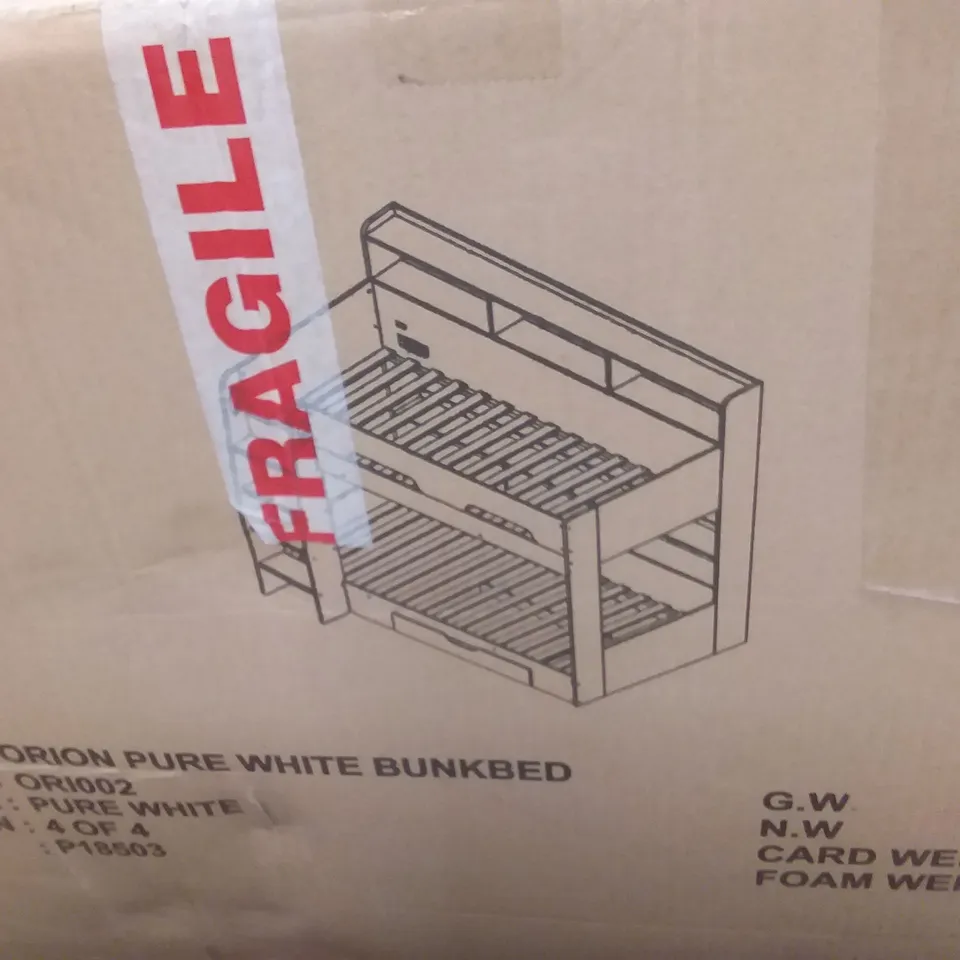 BOXED ORION PURE WHITE BUNKBED PARTS