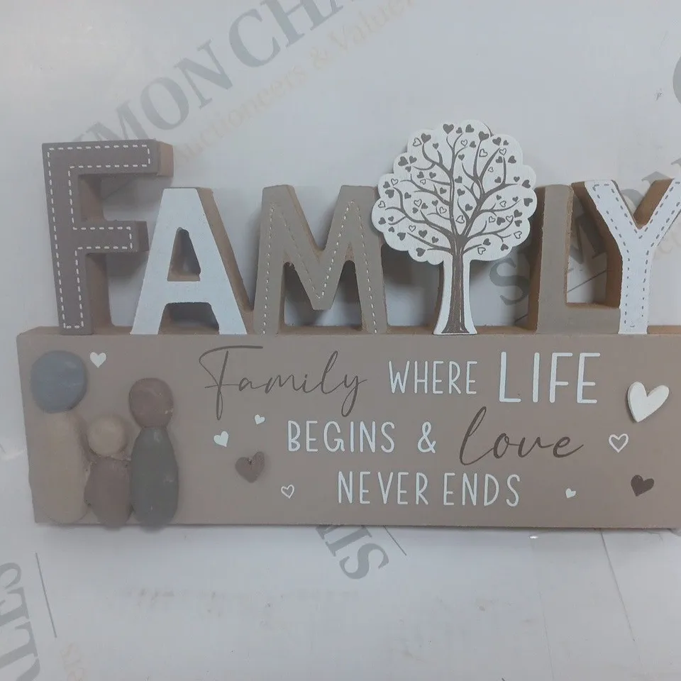 BOXED LESSER & PAVEY FAMILY PLAQUE
