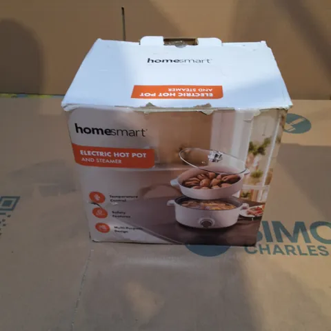 BOXED HOMESMART ELECTRIC HOT POT AND STEAMER