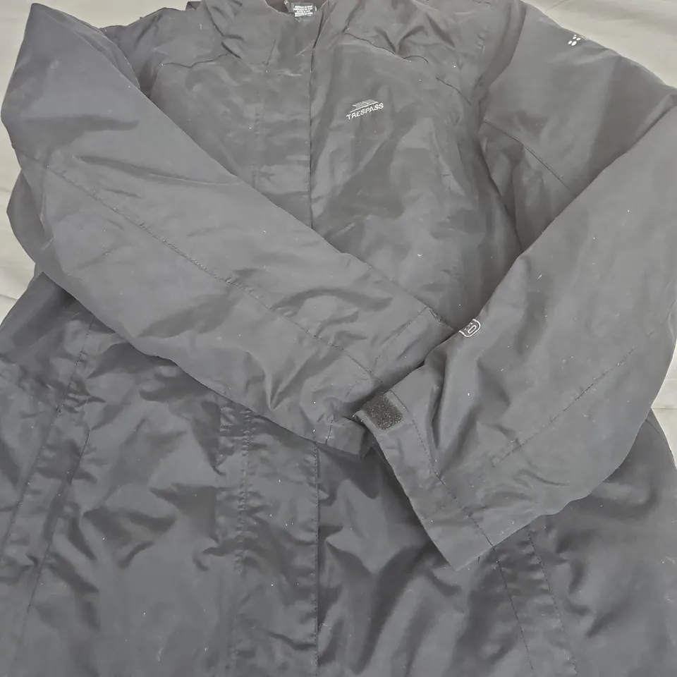 TRESPASS BLACK WINDBREAKER JACKET – XXL