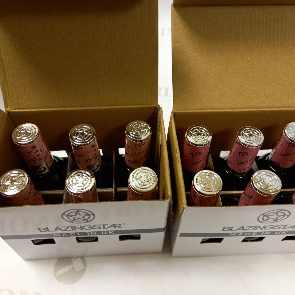 BLAZING STAR LIGHT CURED GEL POLISH BOXSETS INCLUDES: 729 AND 730
