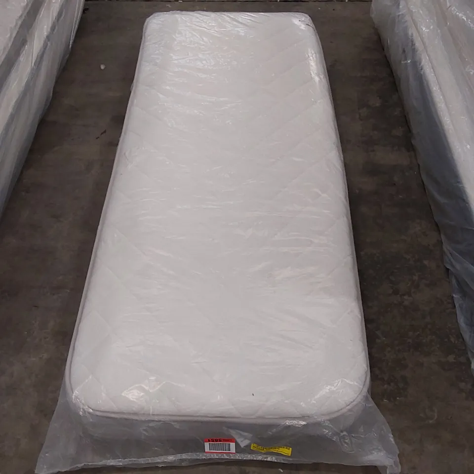 QUALITY BAGGED 75cm SMALL SINGLE DUAL LAYER 600 HYBRID MATTRESS