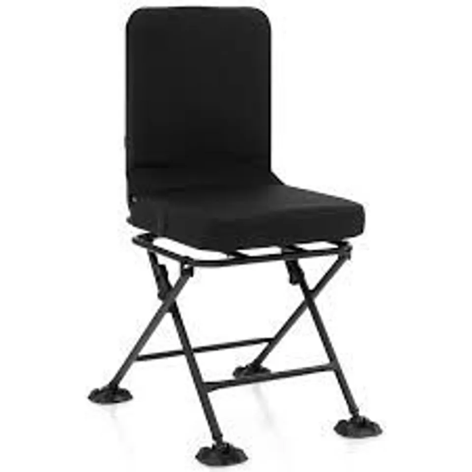 BOXED COSTWAY 360° SWIVEL SILENT HUNTING CHAIR WITH PADDED SEAT AND BACKREST