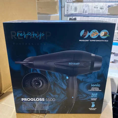 BOXED REVAMP PROGLOSS 5500 AC PROFESSIONAL 2400W DRYER